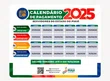 Calendário de pagamento de servidores estaduais 2025