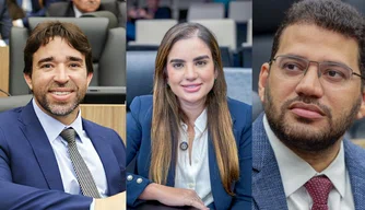 Deputados Marden Menezes, Bárbara Soares e Thales Coelho