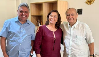 Dep. Júlio Arcoverde, Sec. Eliane Nogueira e Prefeito Silvio Mendes