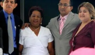 Maria do Amparo Sousa, promotora de Justiça; Alípio de Santana Ribeiro, Procurador-Geral de Justiça em exe