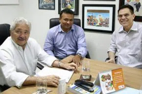 Elmano Férrer, Fábio Abreu e Amadeu Campos