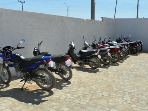 Motos apreendidas(Imagem:Reprodução)